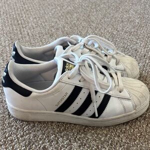 Adidas Unisex Superstar Sneakers - White and Black